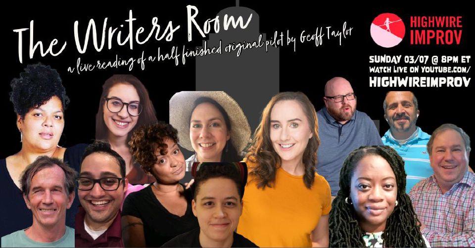 Poster from Highwire Improv’s 2021 production of The Writer’s Room.